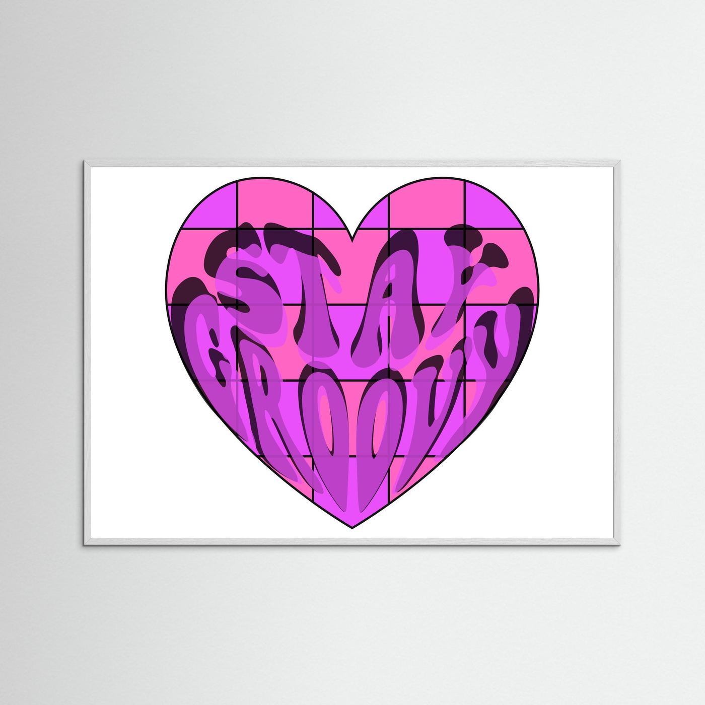 Stay Groovy Print By Srgstudio