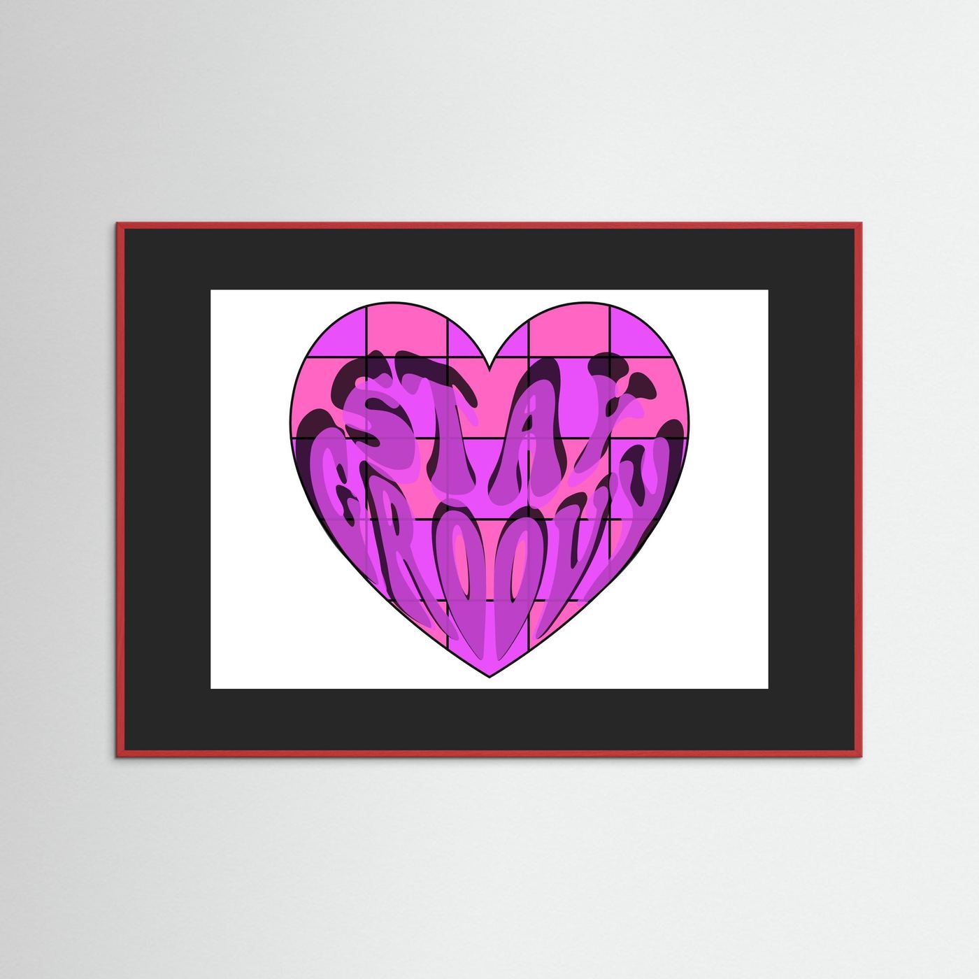 Stay Groovy Print By Srgstudio