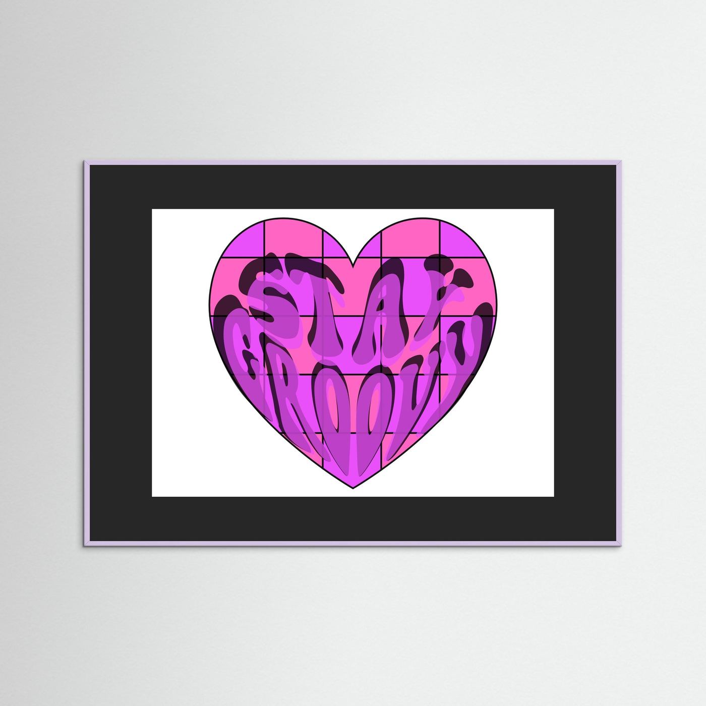 Stay Groovy Print By Srgstudio