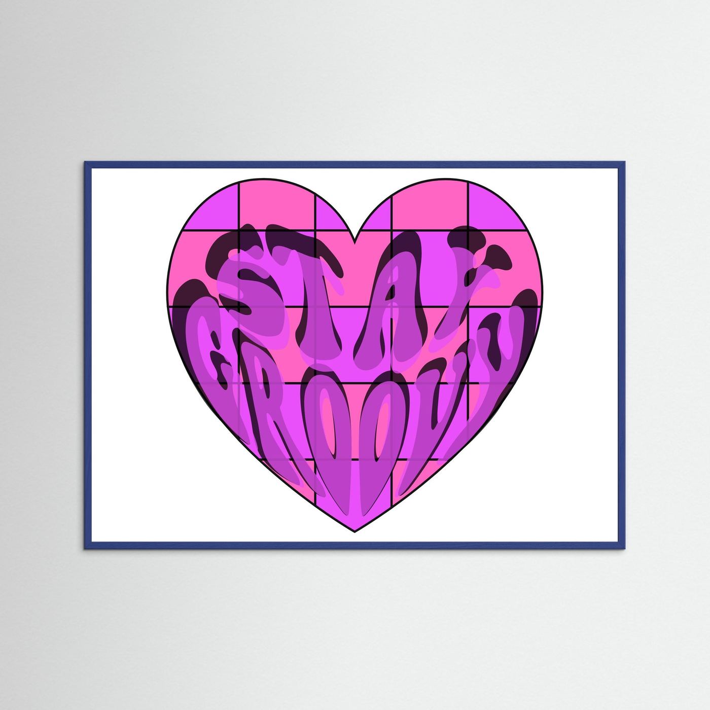 Stay Groovy Print By Srgstudio