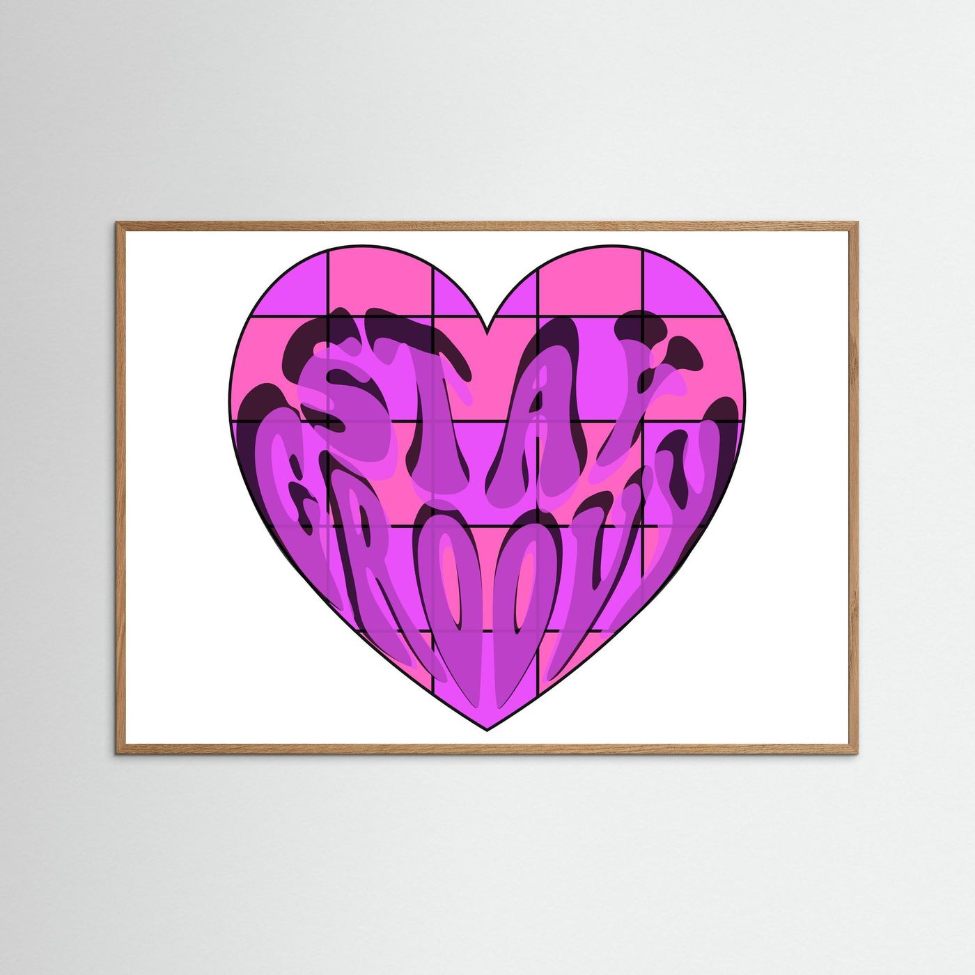 Stay Groovy Print By Srgstudio