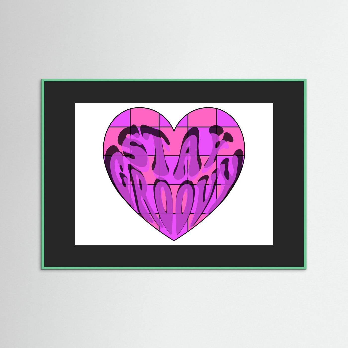 Stay Groovy Print By Srgstudio