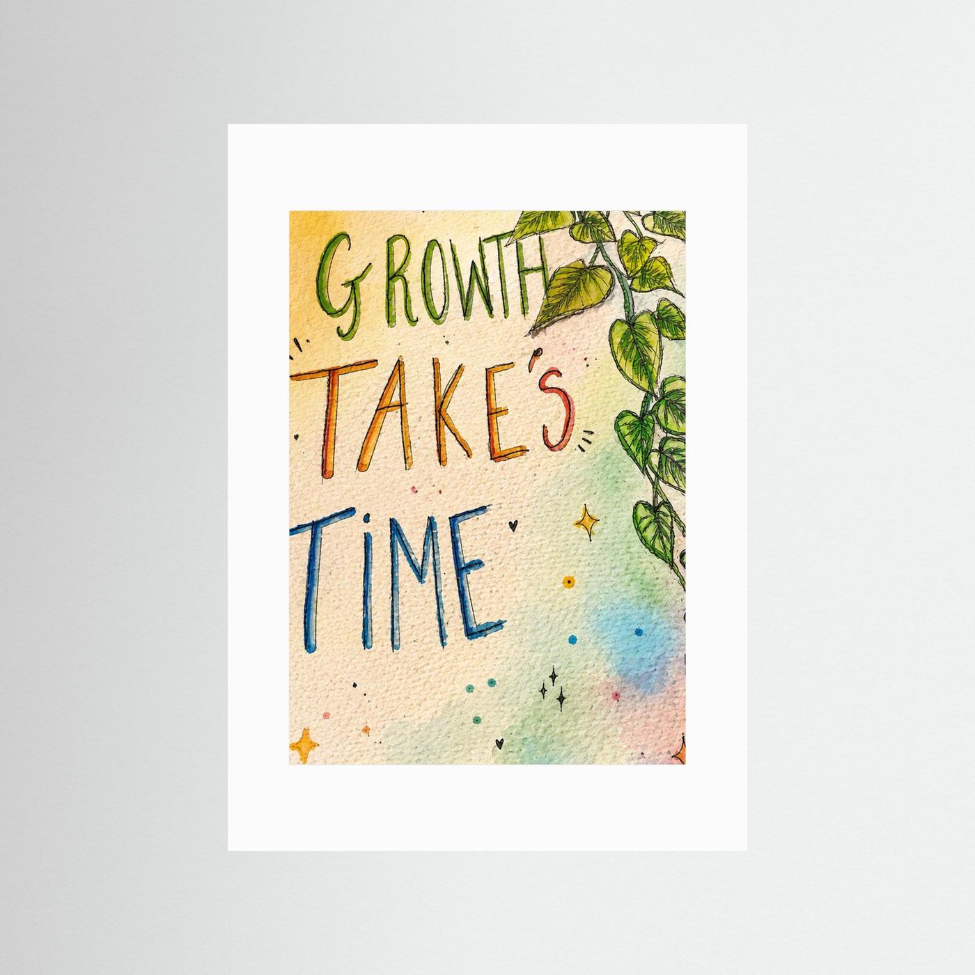 Growth Takes Time Print 