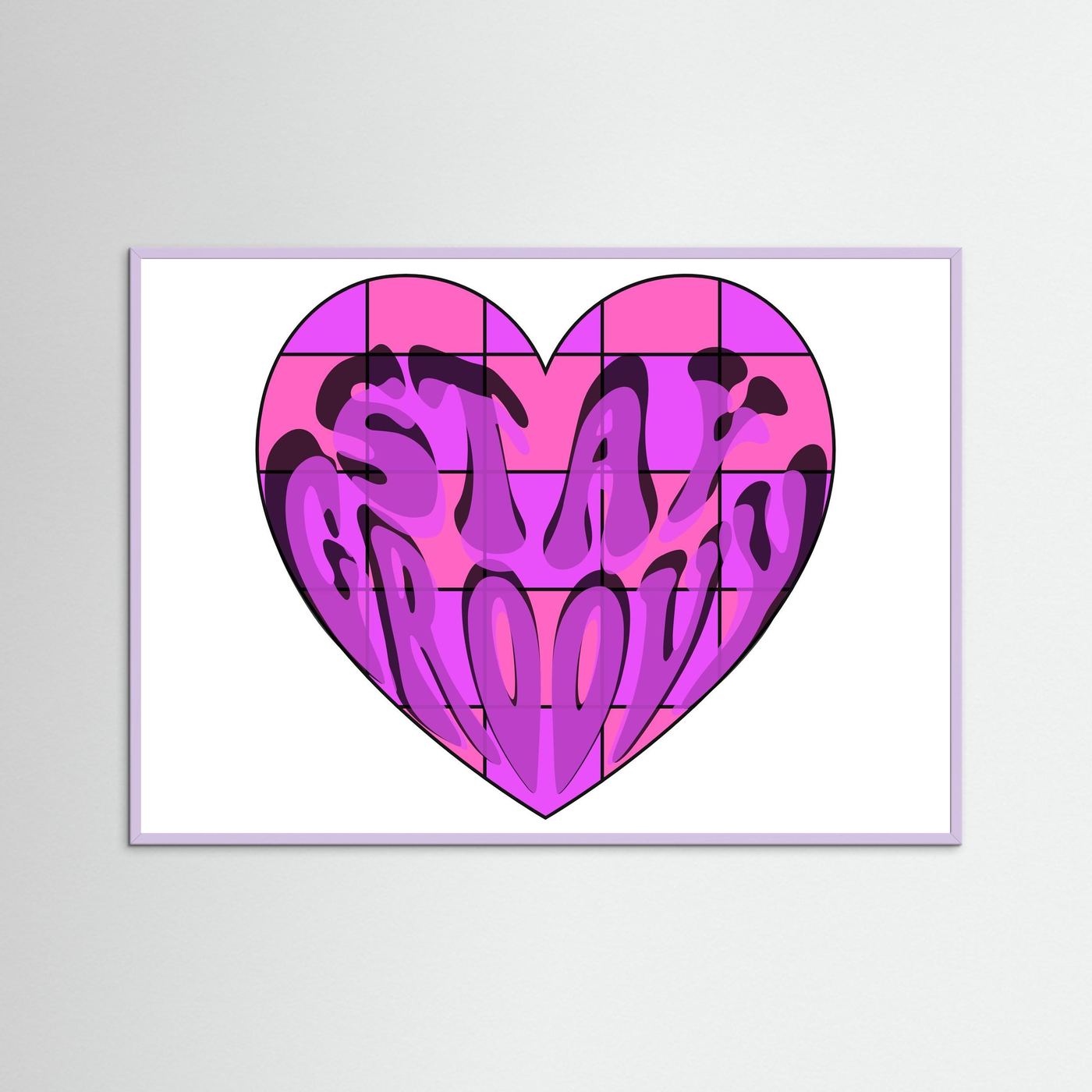 Stay Groovy Print By Srgstudio