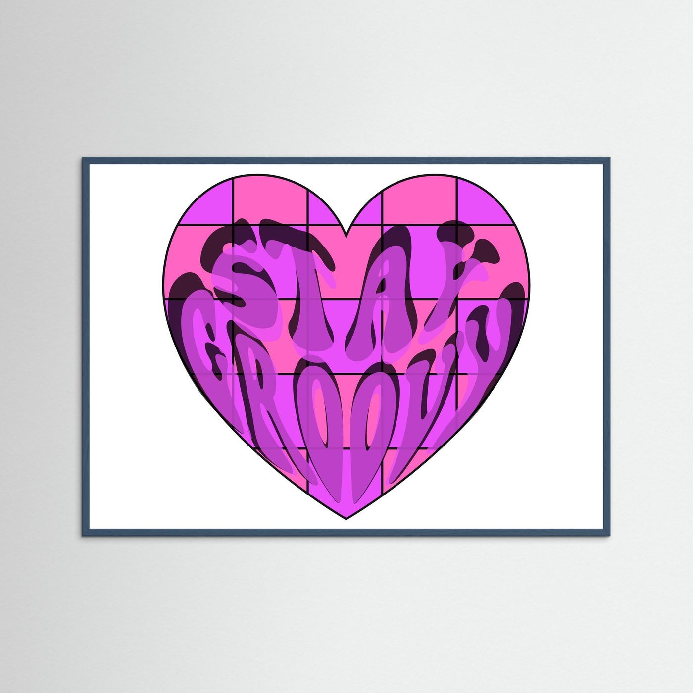 Stay Groovy Print By Srgstudio