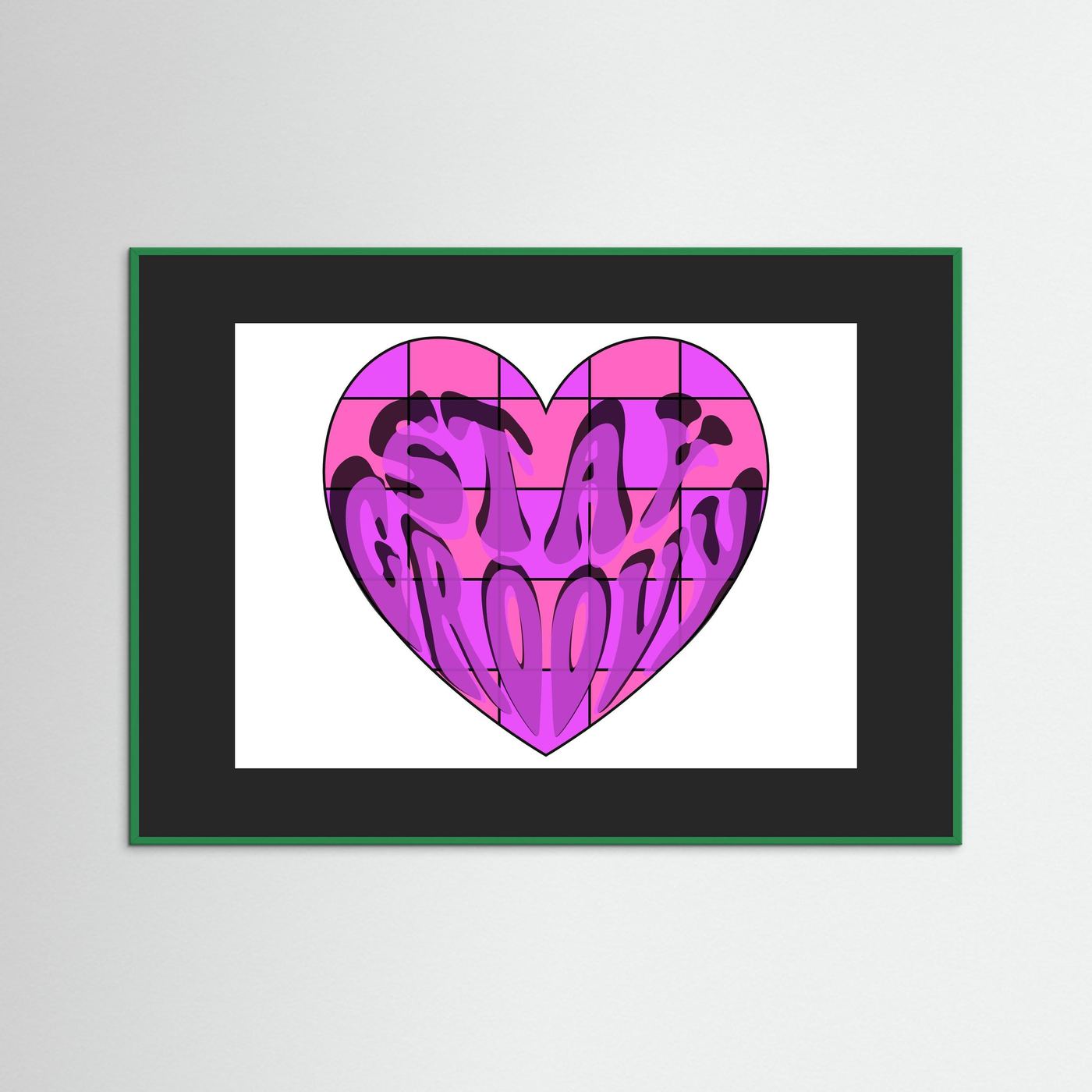 Stay Groovy Print By Srgstudio