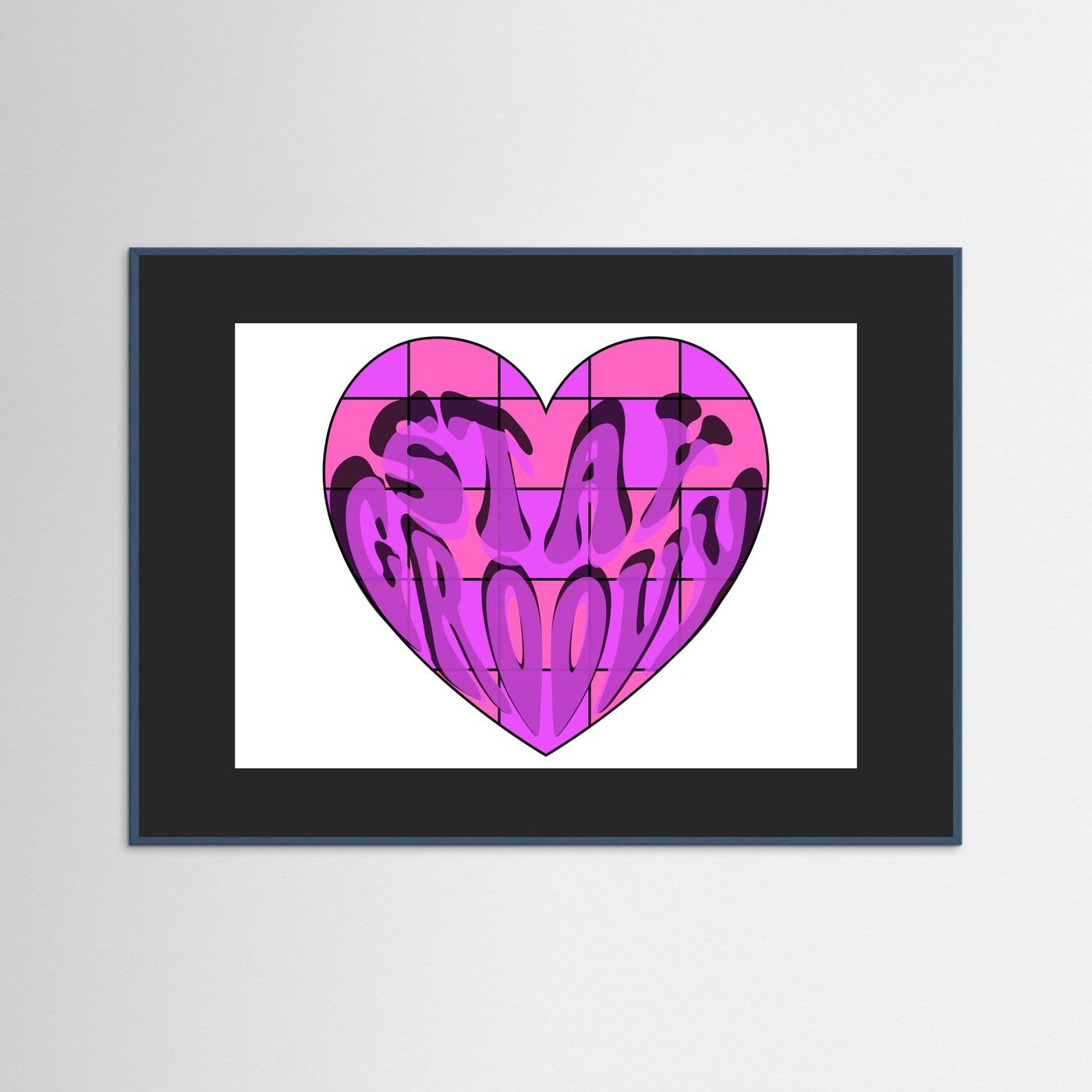 Stay Groovy Print By Srgstudio