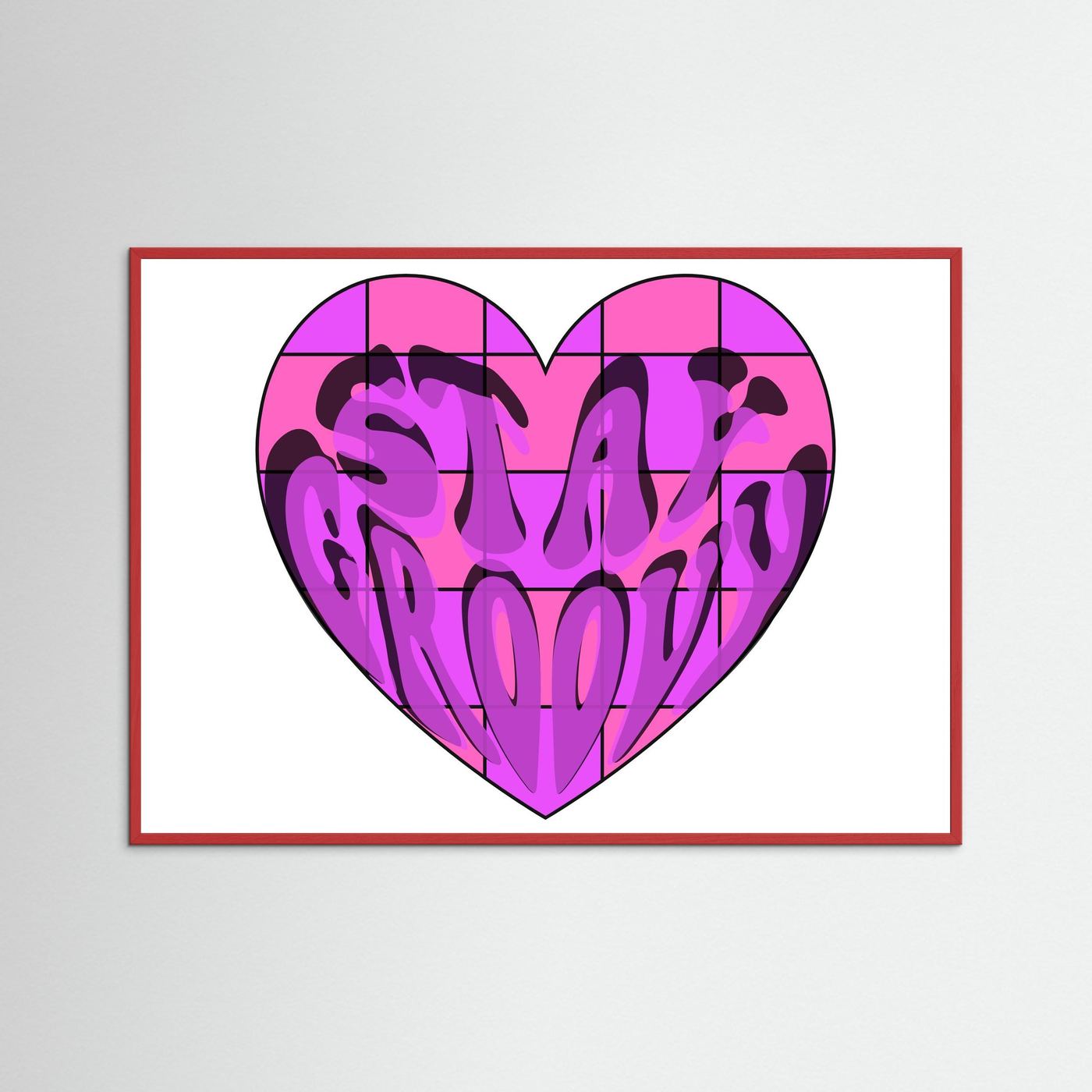 Stay Groovy Print By Srgstudio