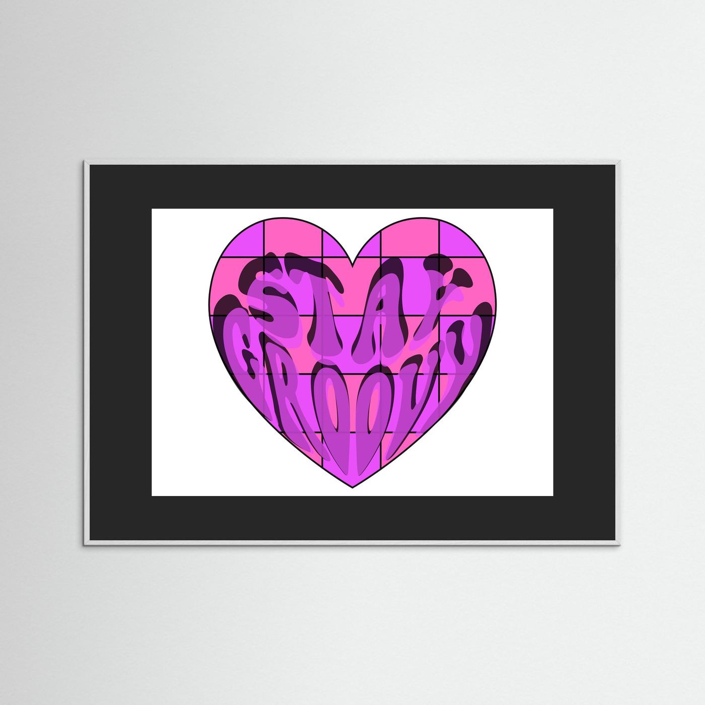Stay Groovy Print By Srgstudio
