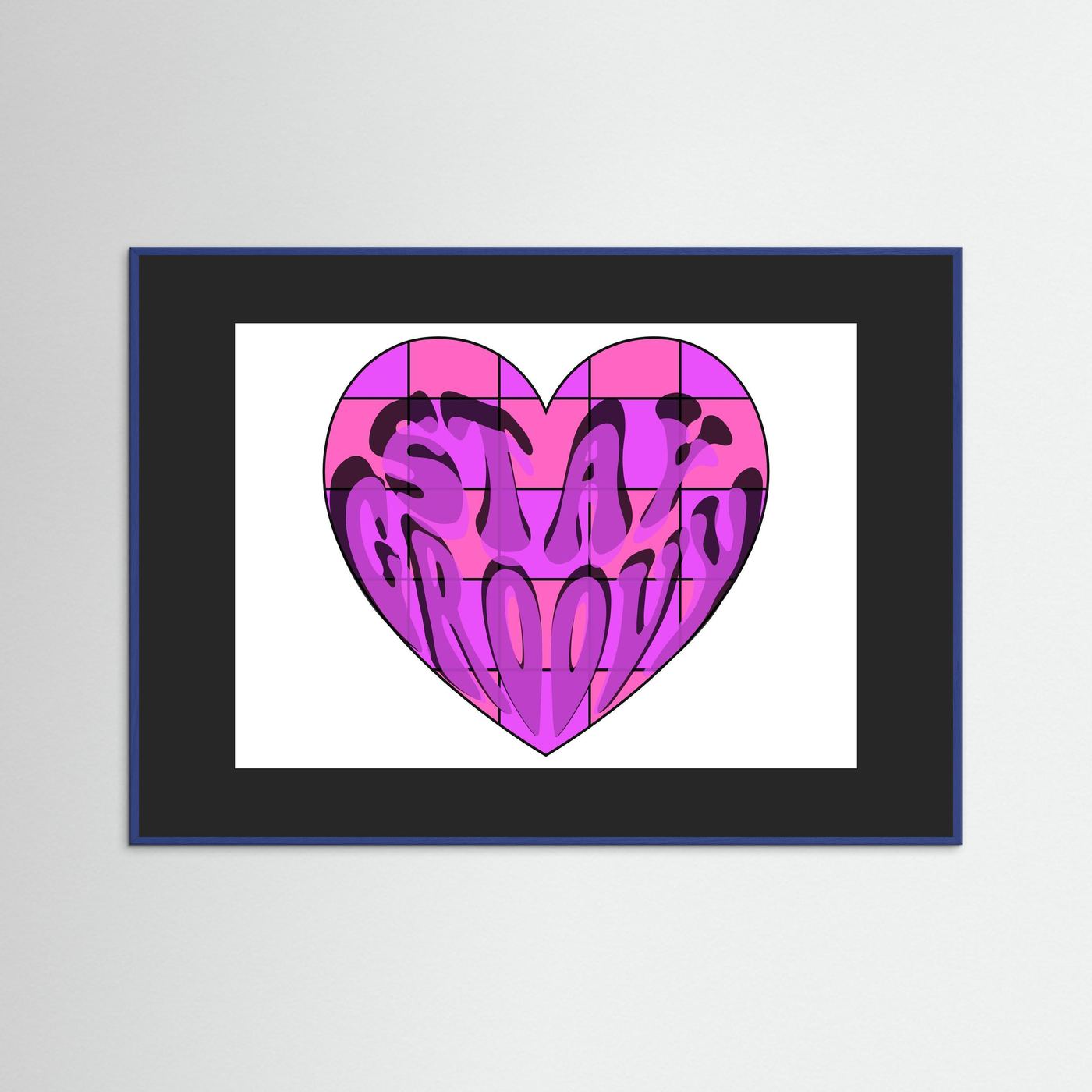 Stay Groovy Print By Srgstudio