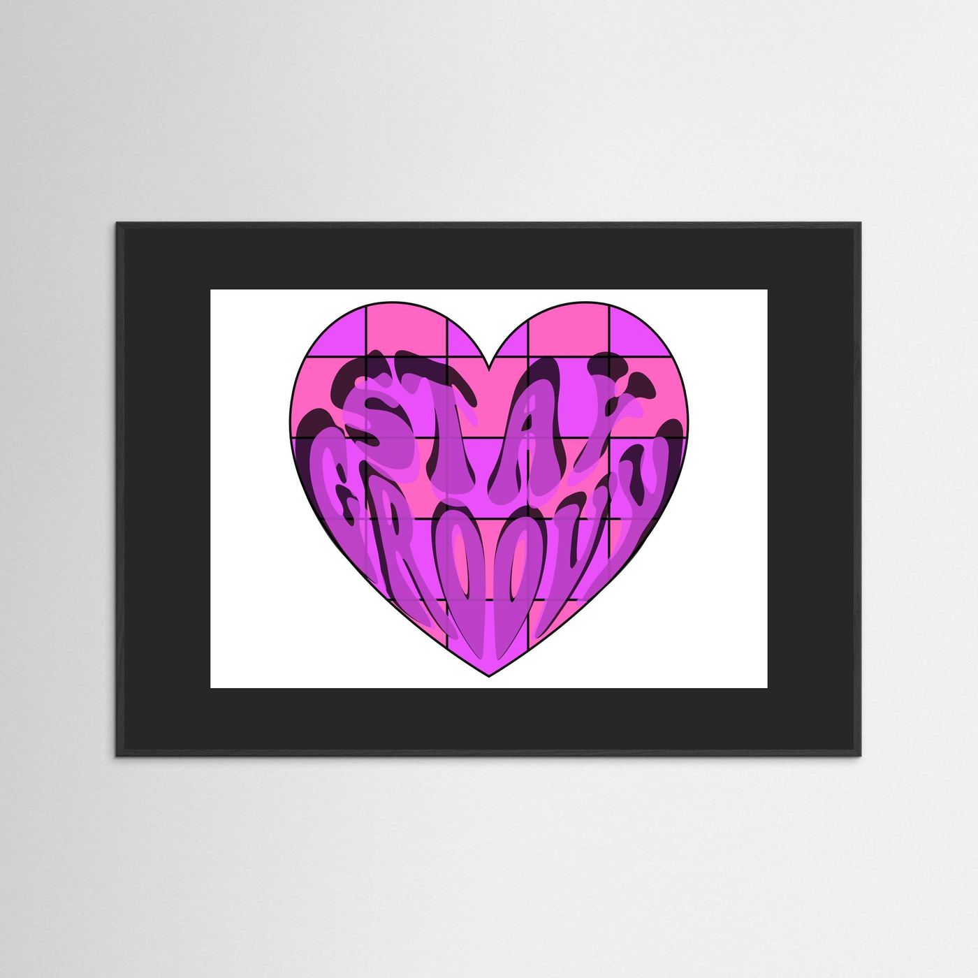 Stay Groovy Print By Srgstudio
