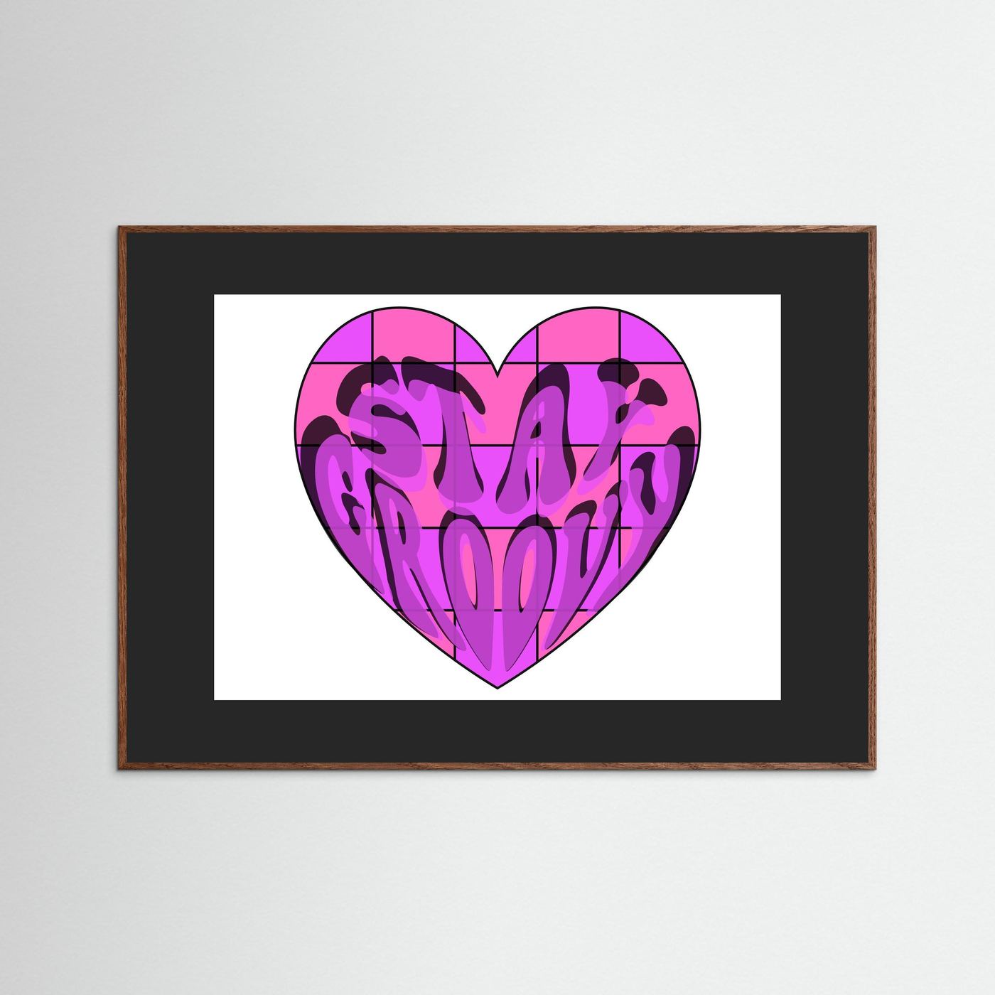Stay Groovy Print By Srgstudio