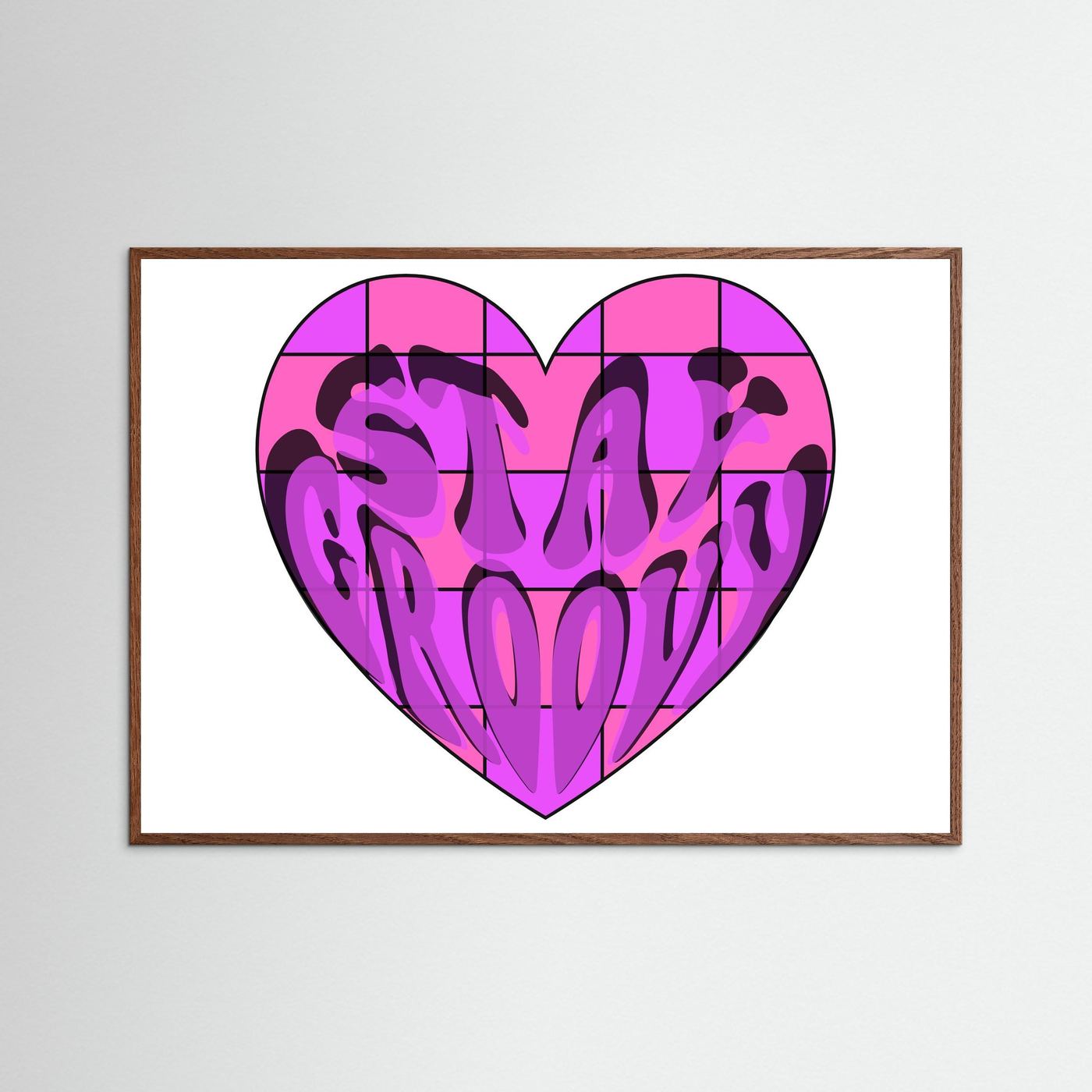Stay Groovy Print By Srgstudio