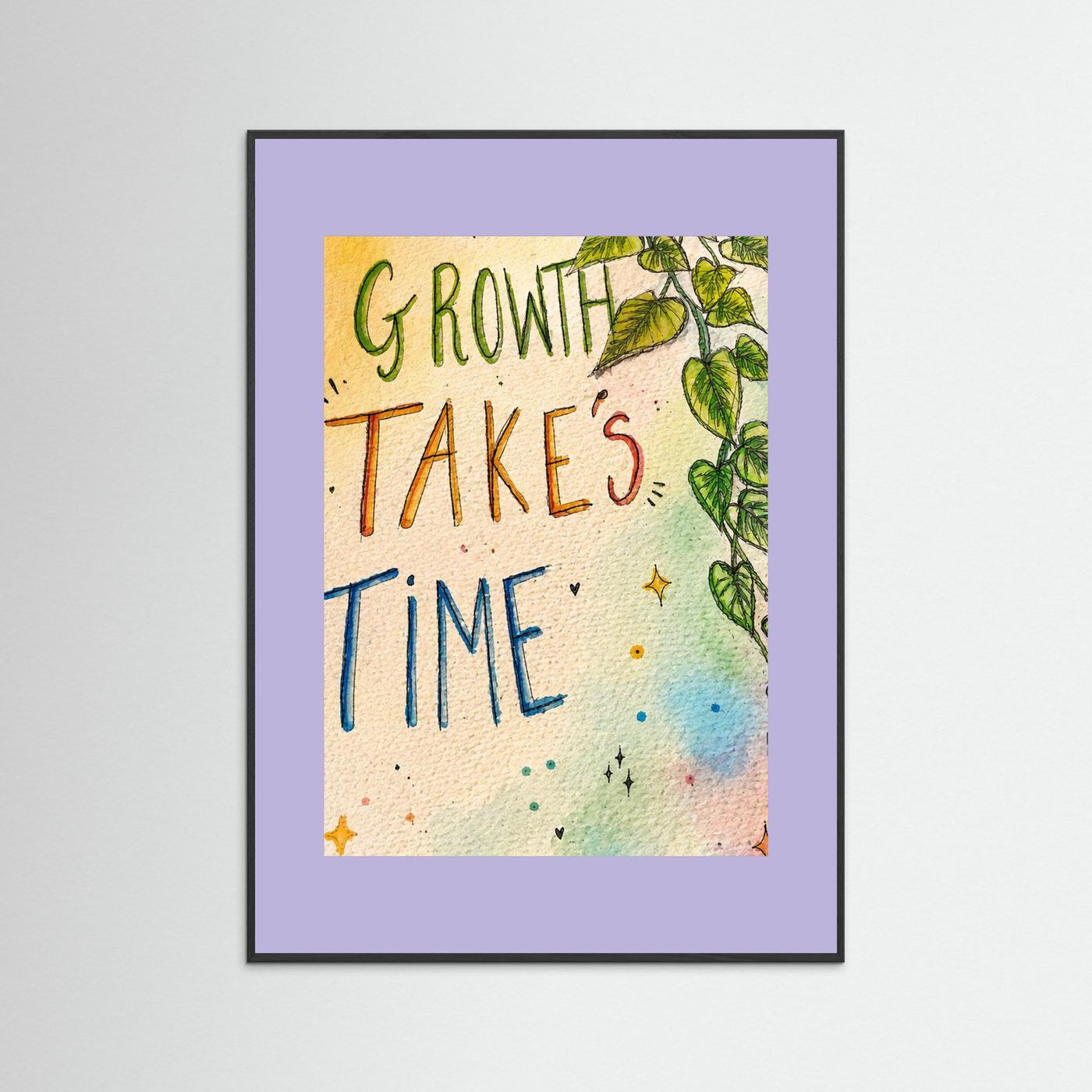 Growth Takes Time Print 