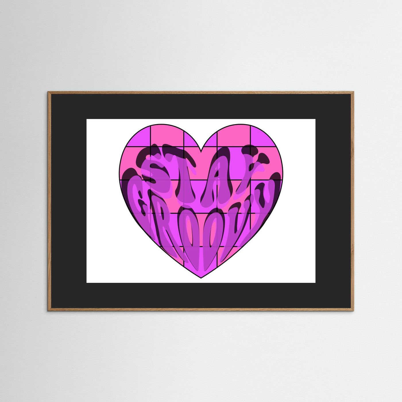 Stay Groovy Print By Srgstudio