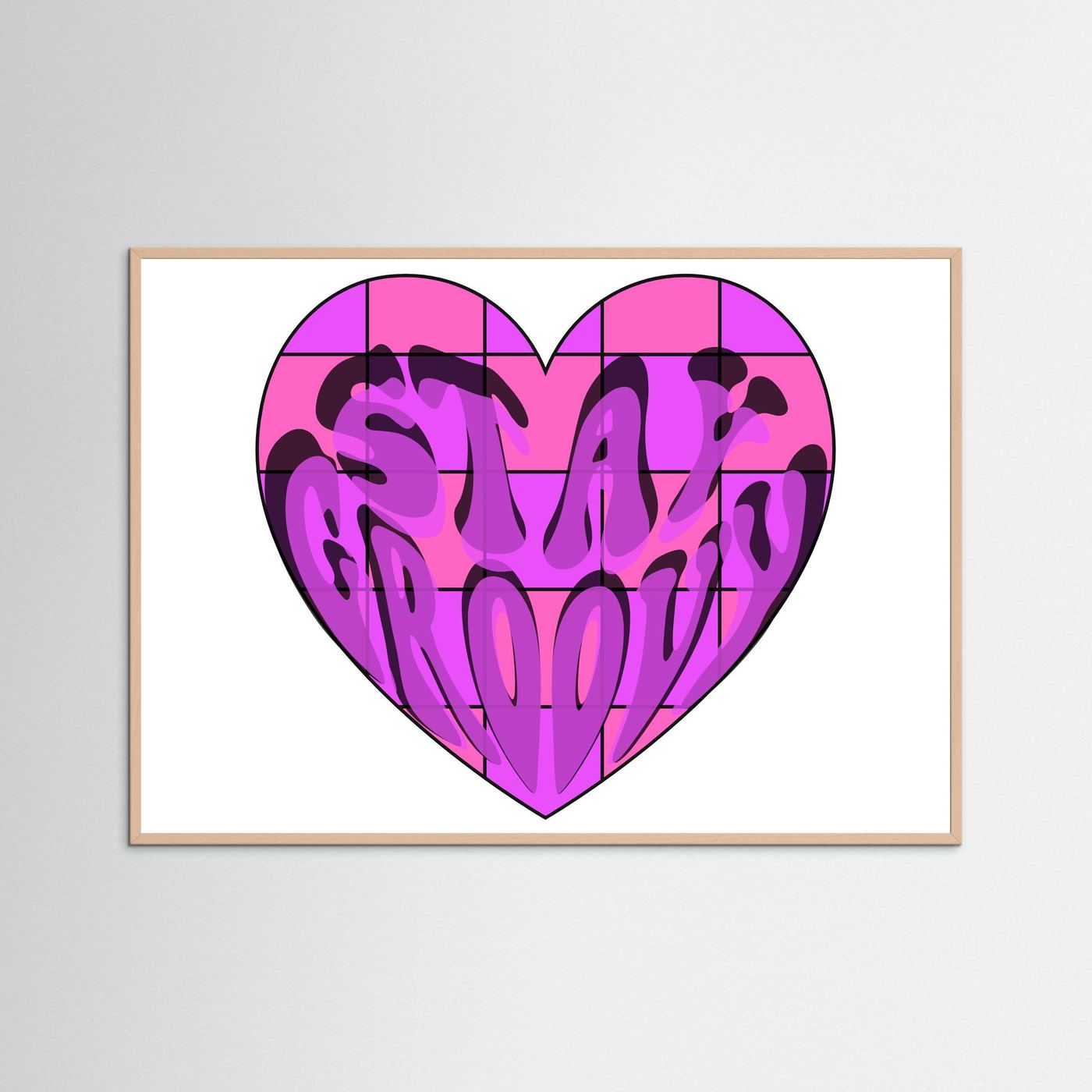 Stay Groovy Print By Srgstudio