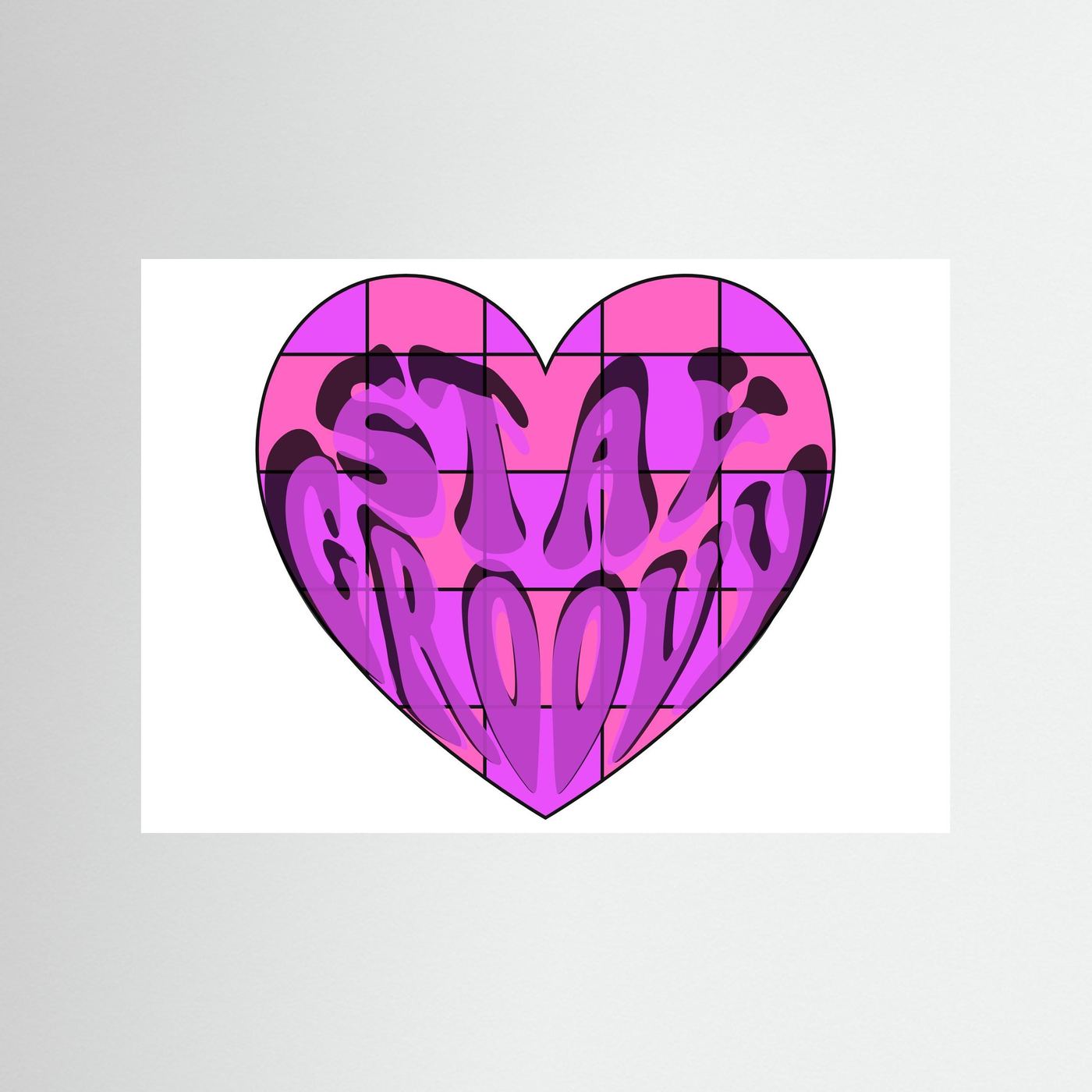 Stay Groovy Print By Srgstudio