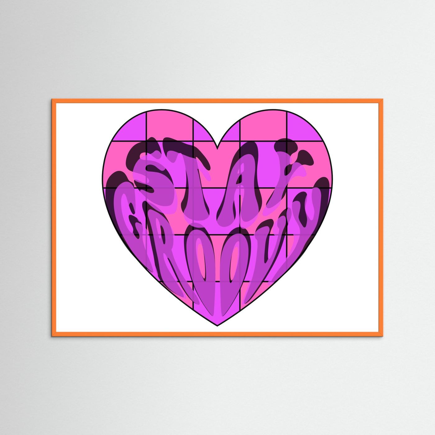 Stay Groovy Print By Srgstudio
